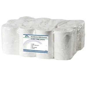 Handdoekrol / Poetsrol Mini Coreless Cellulose 12 rollen