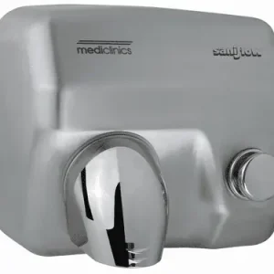 Mediclinics Handendroger RVS drukknop