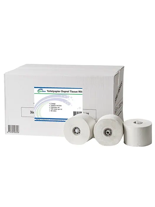 Toiletpapier Doprol Tissue Wit 2-laags - Afbeelding 2